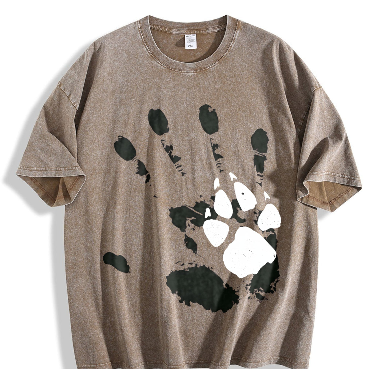 Man And Dog Are Good Friends Vintage Washed T-Shirt product image 3