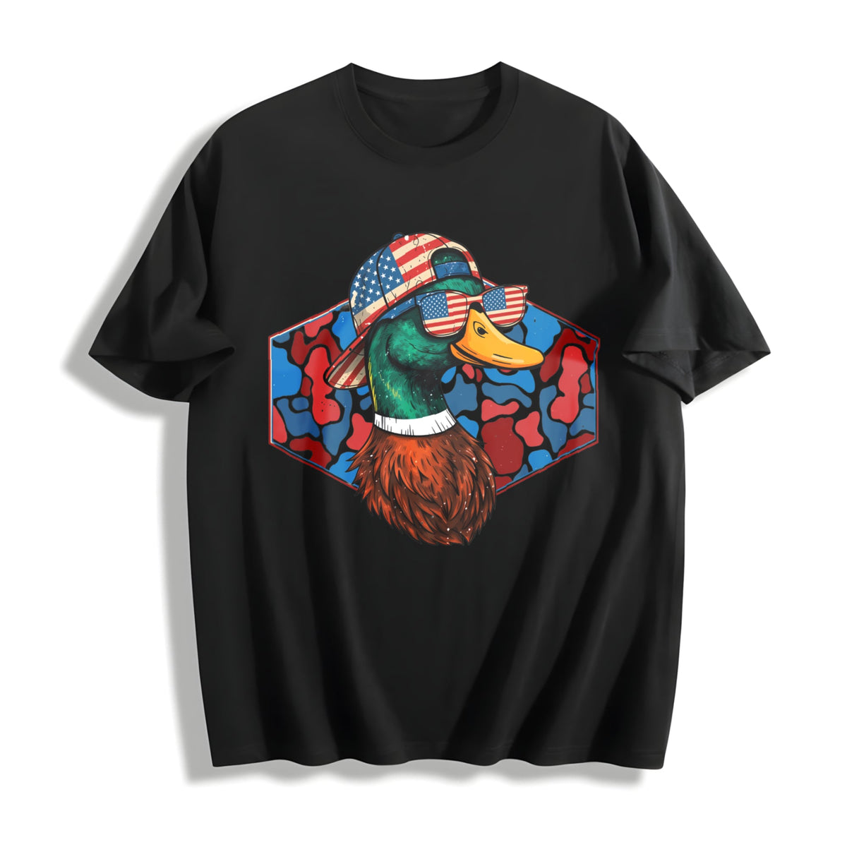 Mallard Duck Flying Cotton T-Shirt product image 1