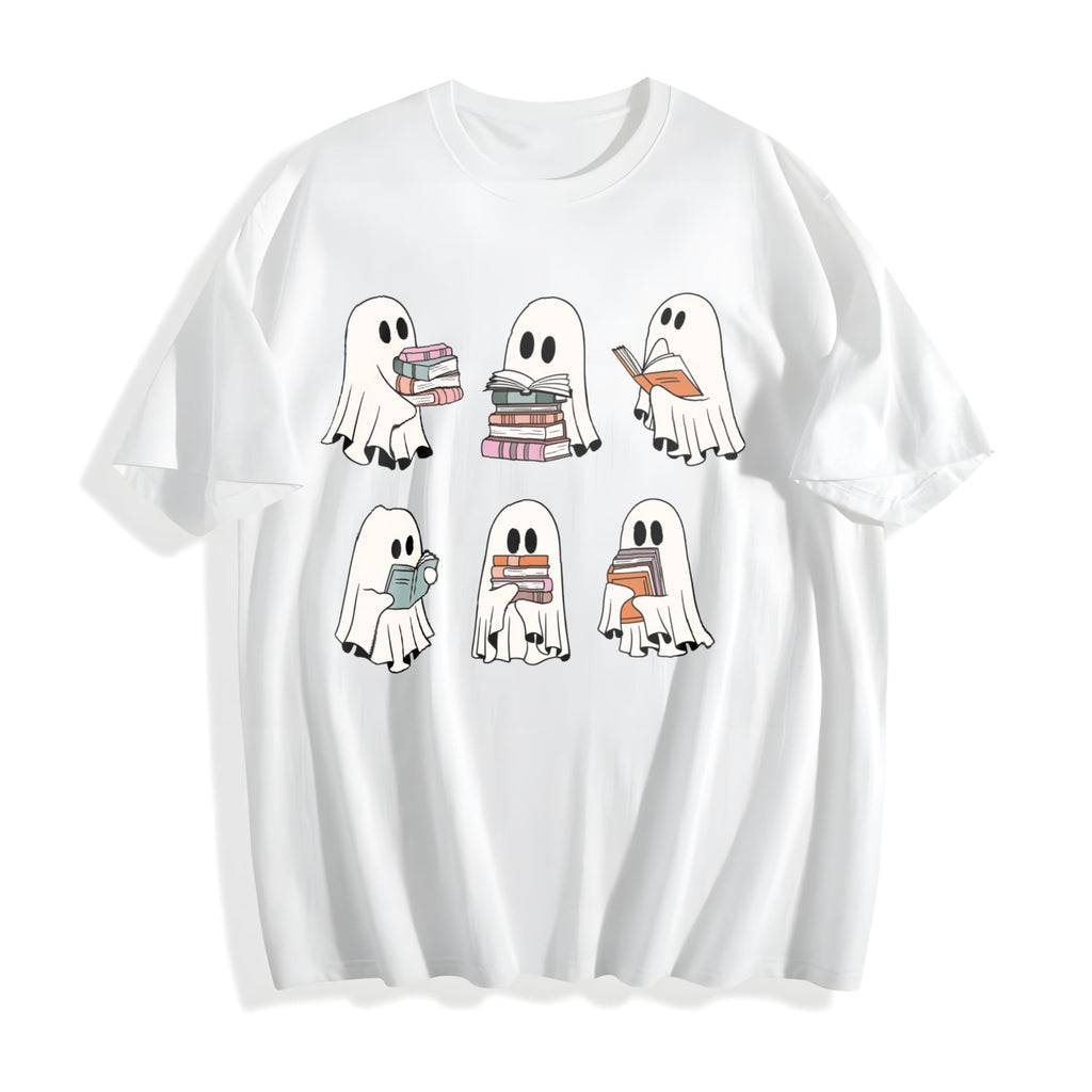 Ghost Reading Cotton T-Shirt product image 2