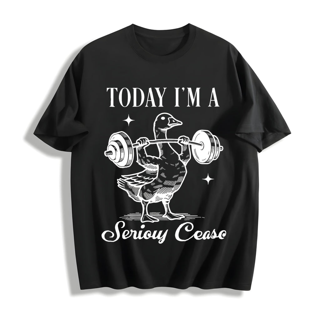 Funny Today I'm A Serious Goose - With Weightlifting Cotton product image 1