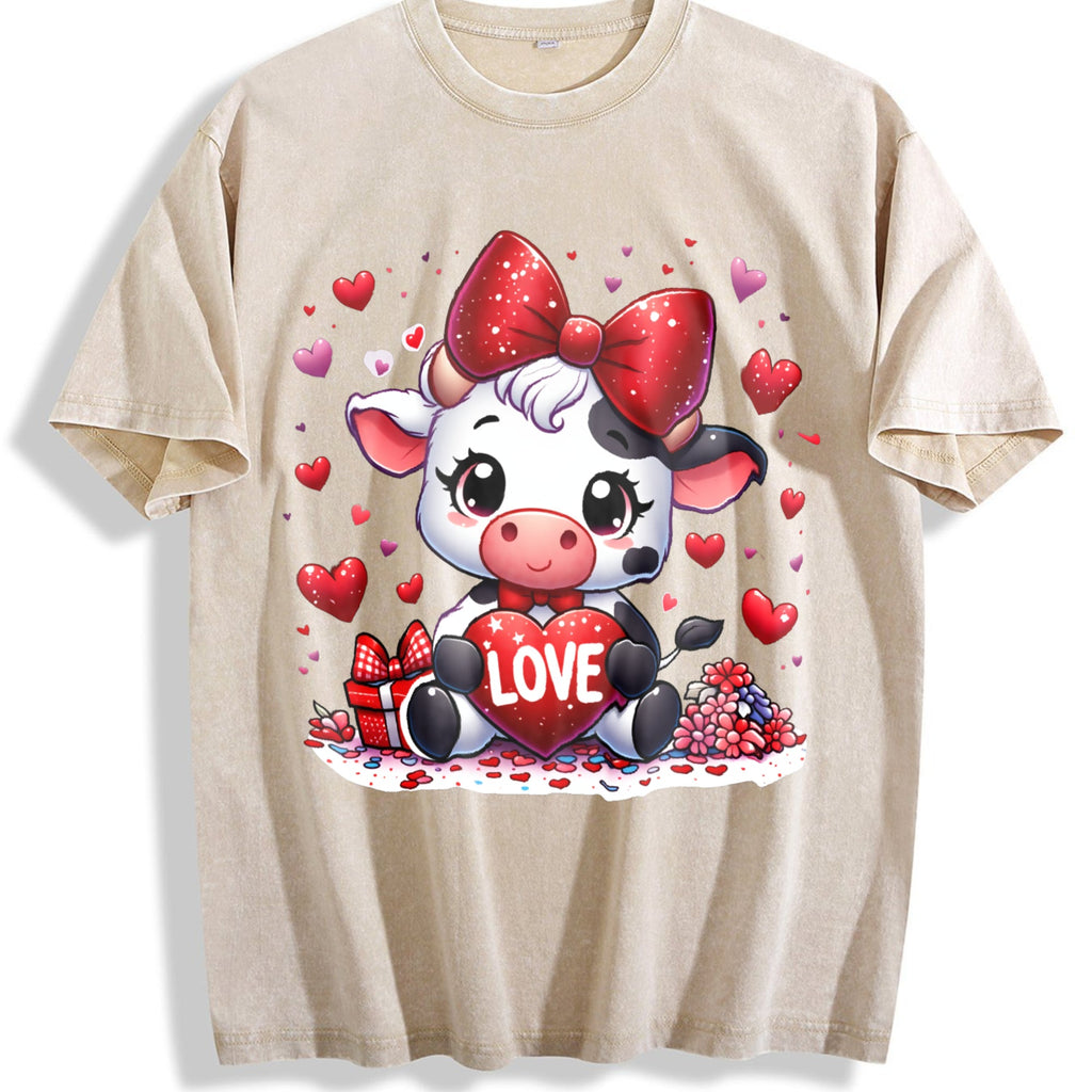 Winter Clothes Cow Wearing Diamond Bow Love Spring Vintage product image 1