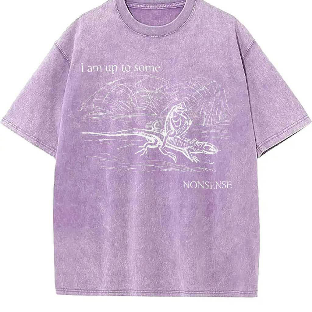 I Am Up To Some Nonsense Frog Vintage Washed T-Shirt product image 6