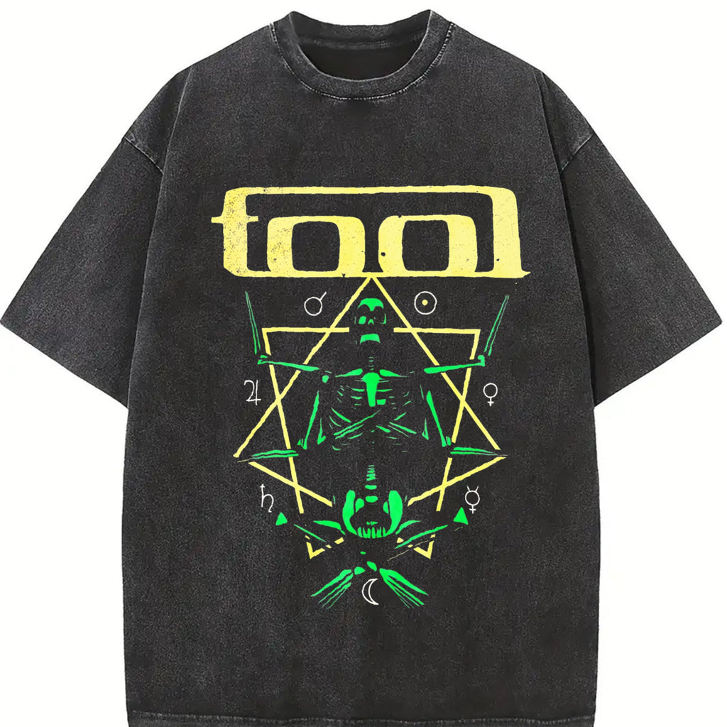 Ewh Rock Tool Band Theme Vintage Washed T-Shirt product image 2