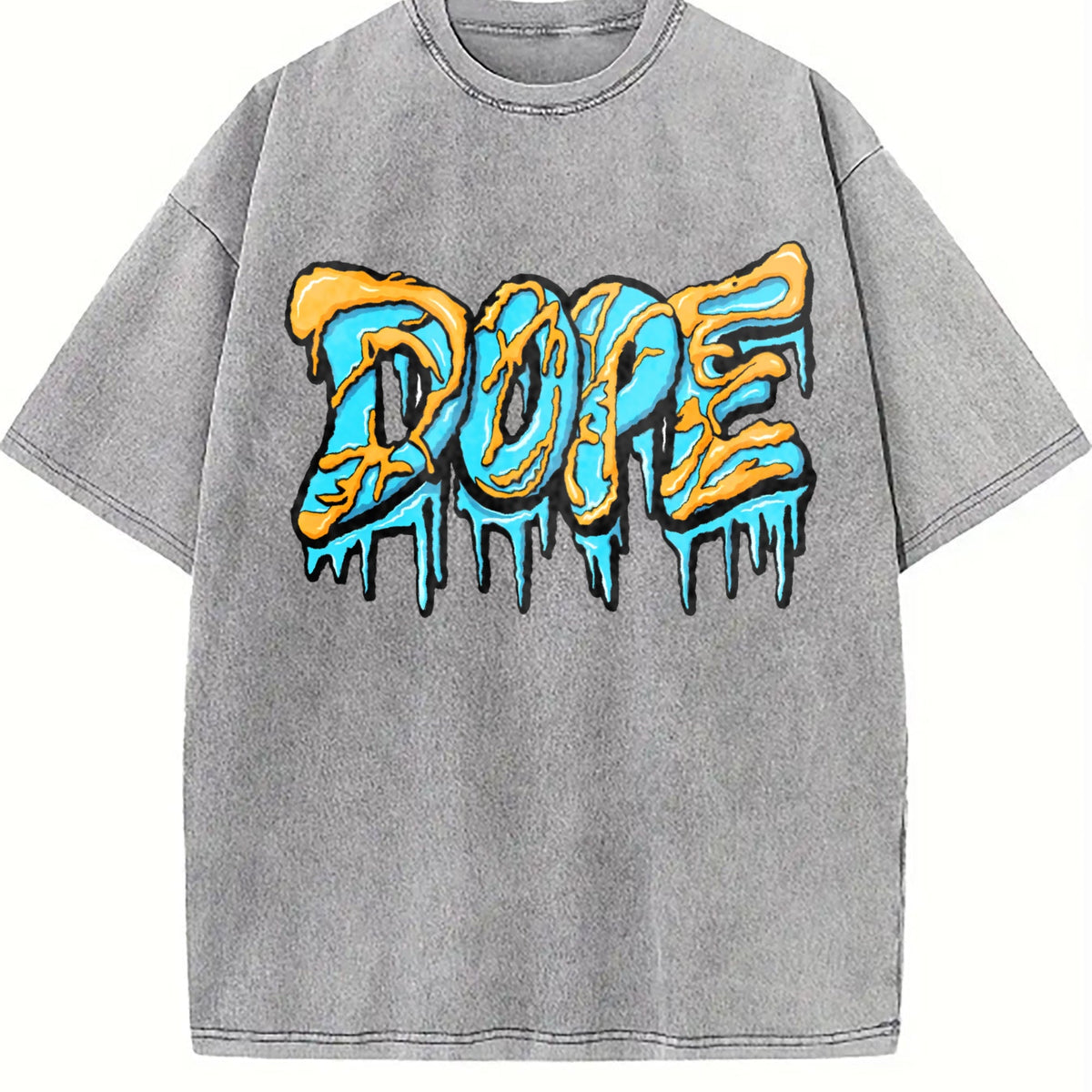 Dripping Graffiti Lettering Vintage Washed T-Shirt product image 4