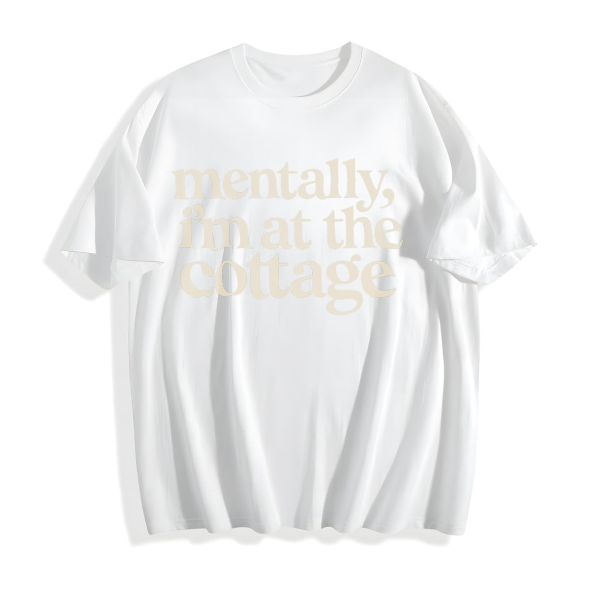 Mentally I'm At The Cottage Cotton T-Shirt product image 2