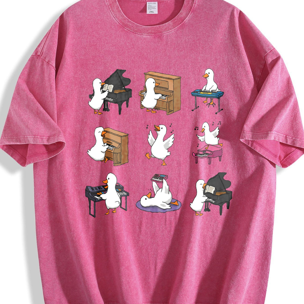 Funny Goose Piano Vintage Washed T-Shirt product image 5