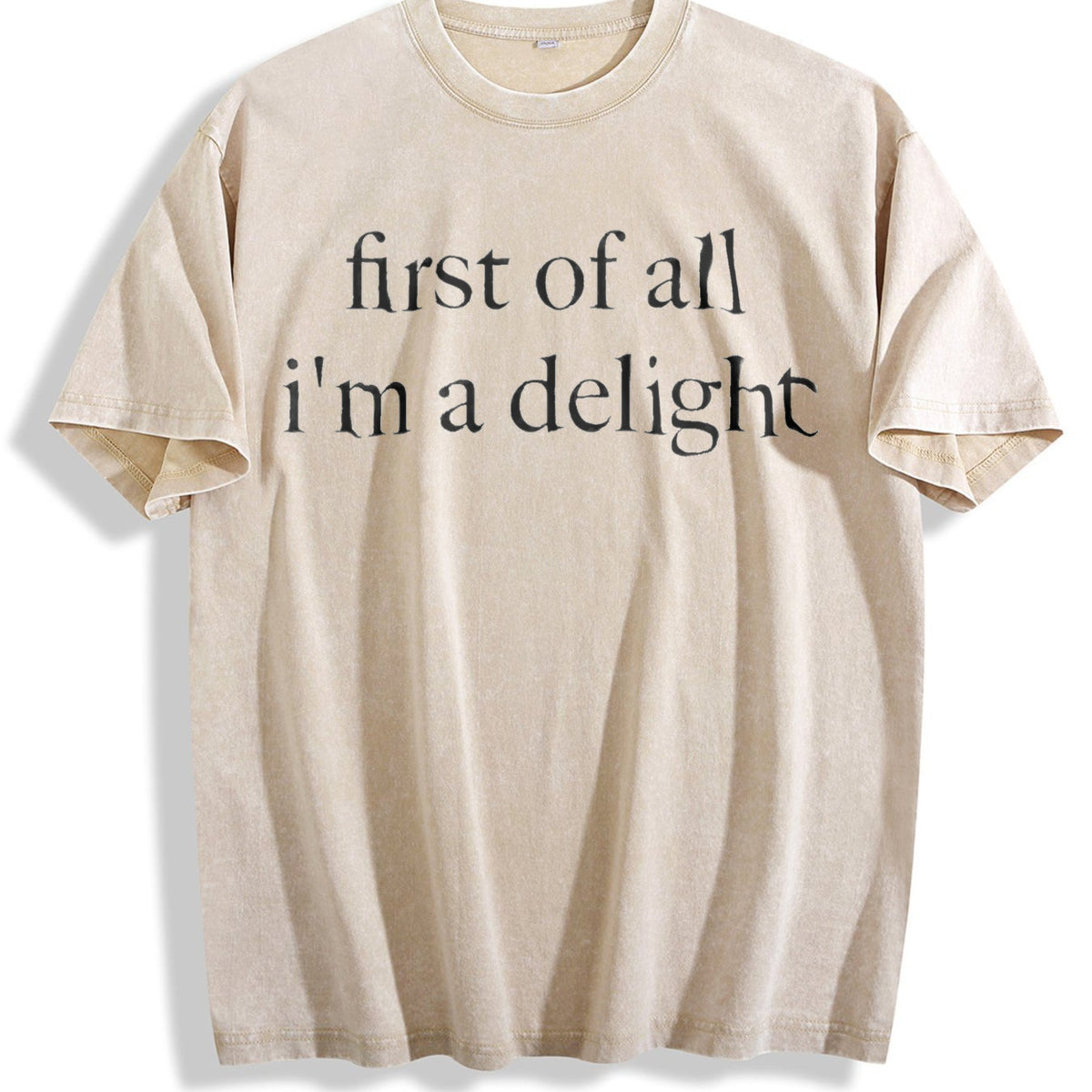 First Of All I'm A Delight Vintage Washed T-Shirt product image 1