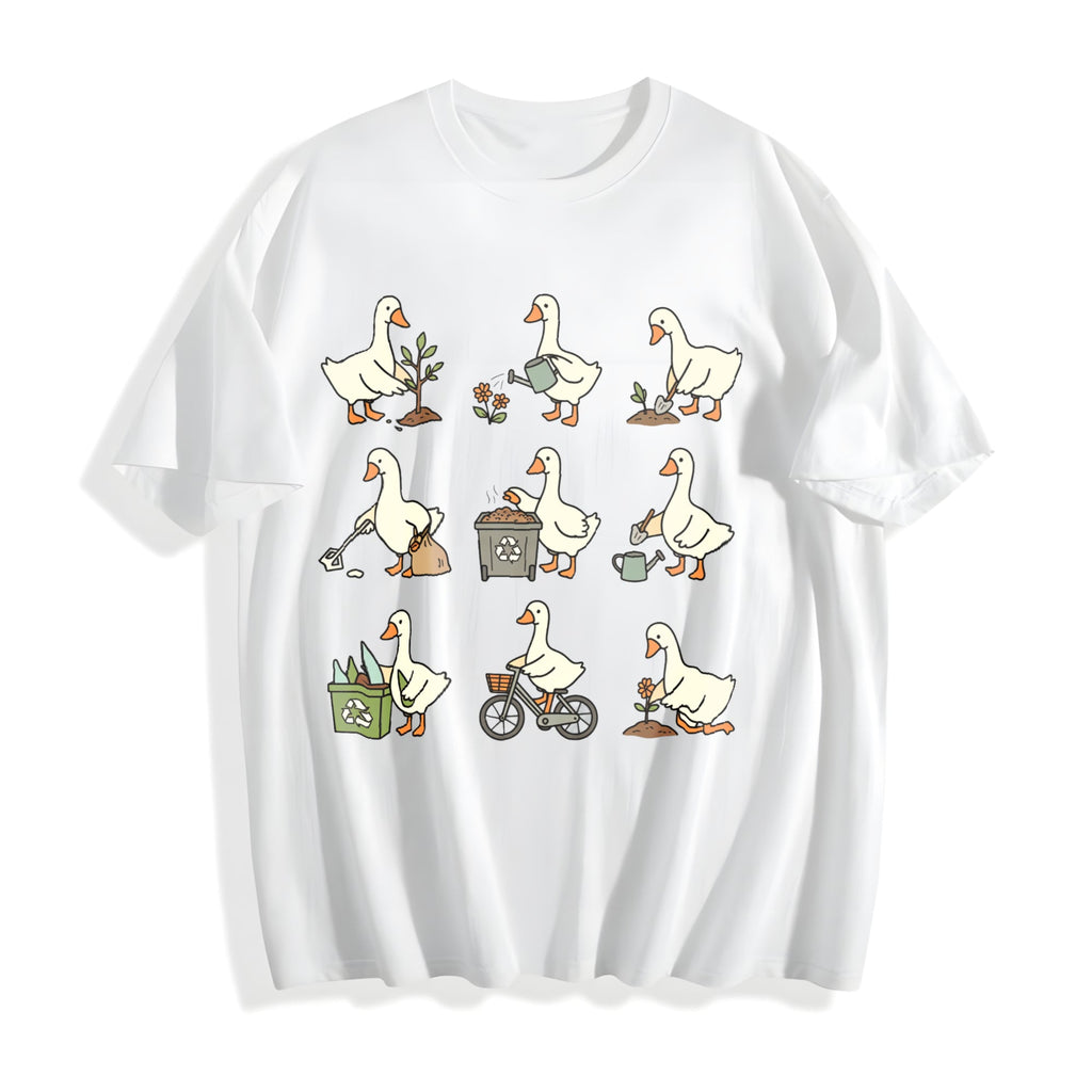 Earth Day Goose Cotton T-Shirt product image 2