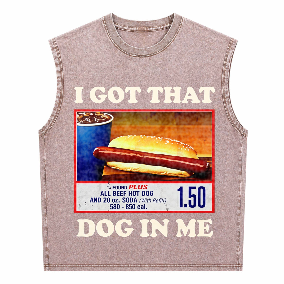 I Got That Dog In Me Funny Combo 4th Of July Meme Men's Washed Tank Top