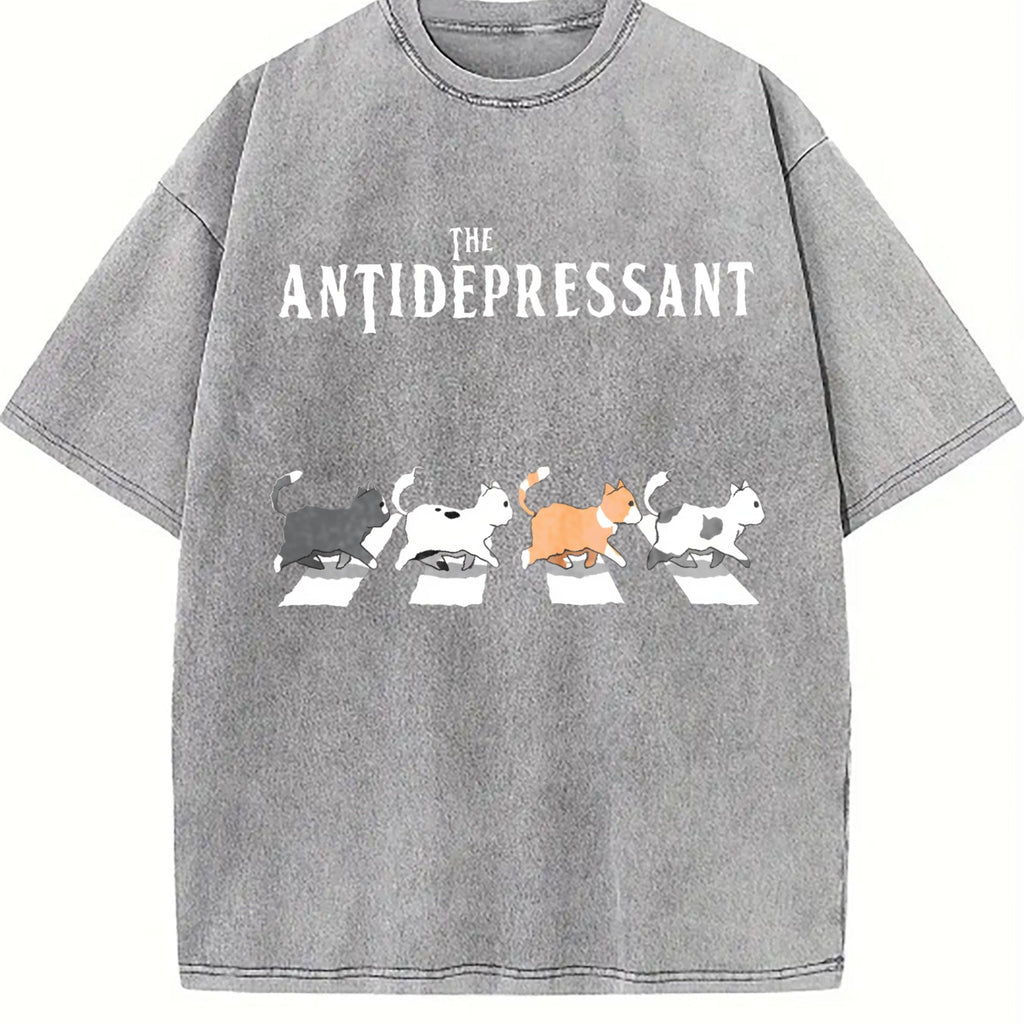 Antidepressant 8855 Vintage Washed T-Shirt product image 4