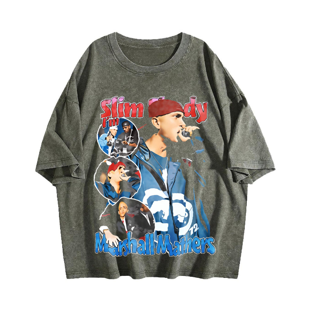 Slim Shady Marshall Mathers Vintage Washed T-Shirt product image 4