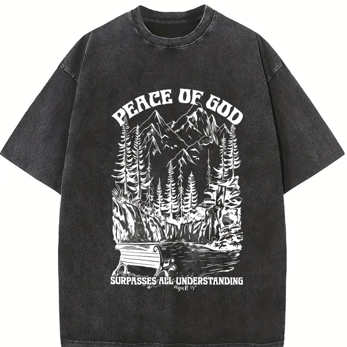 In The Bible Verse 'peace Of God' With A Landscape Vintage product image 2