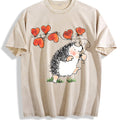 Hedgehog Holding Heart Vintage Washed T-Shirt product image 1