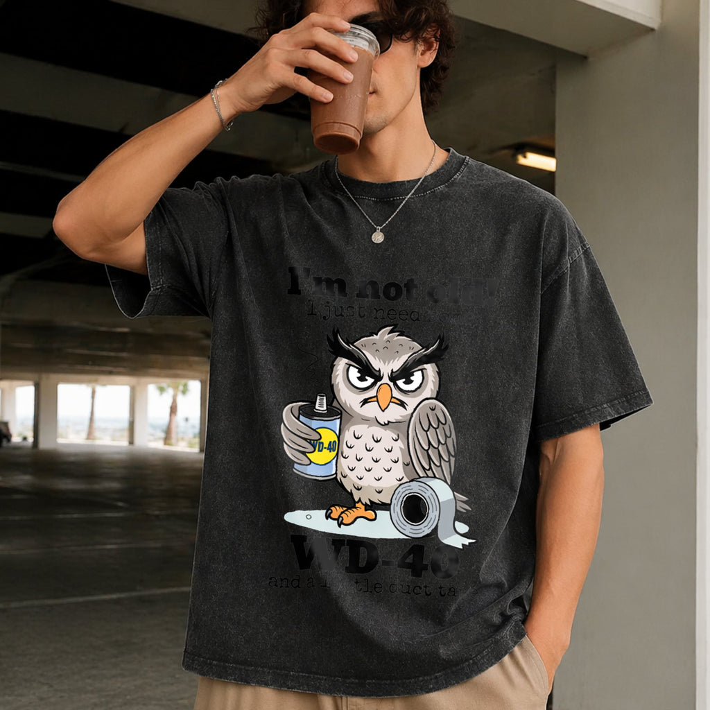 Owl I'm Not Old I Just Need Some Vintage Washed T-Shirt product image 2