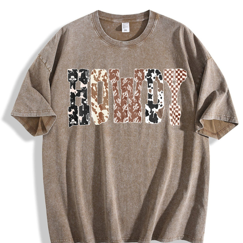 Howdy Western Halloween Ghost Vintage Washed T-Shirt product image 3
