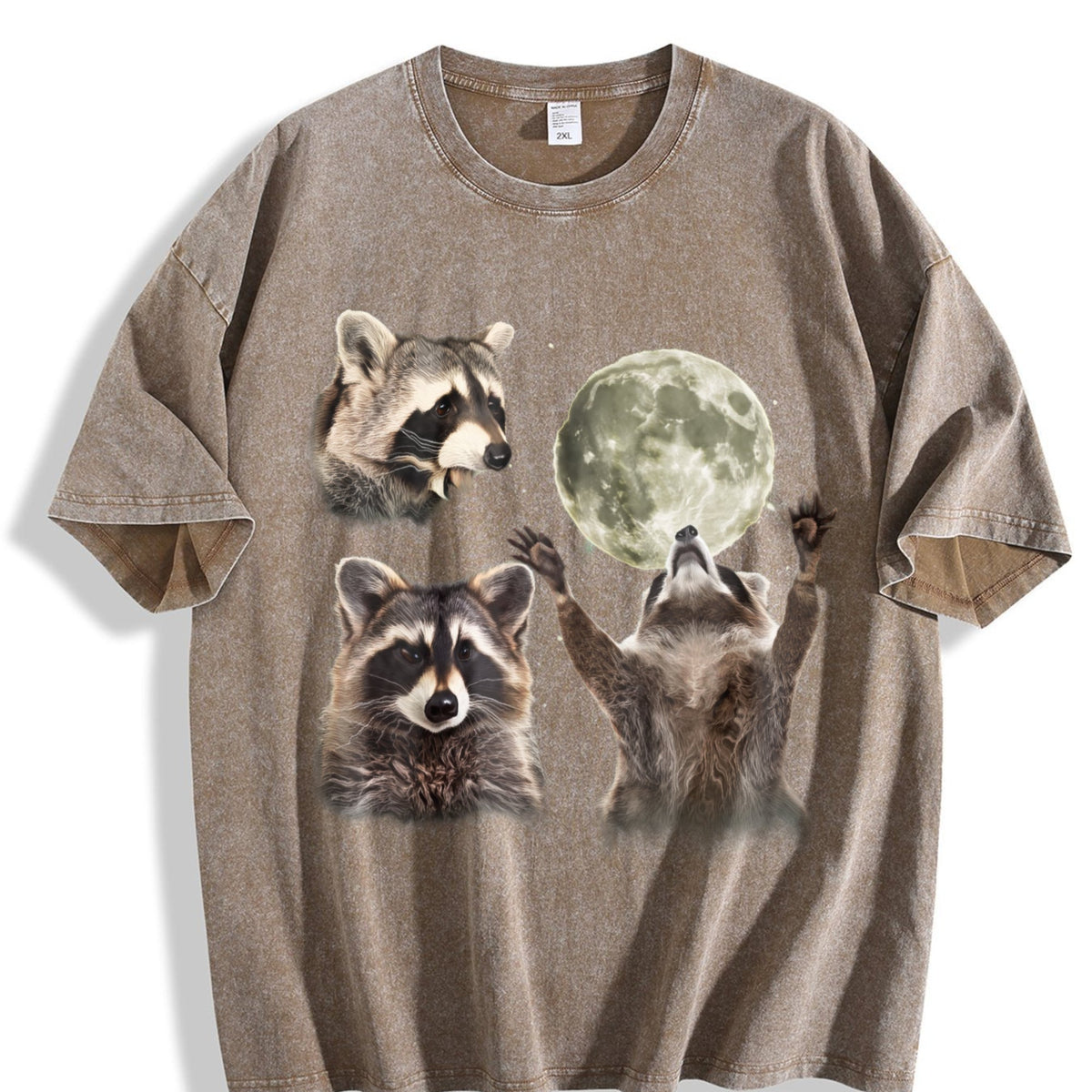 Three Raccoons 90s Vintage Washed T-Shirt product image 3