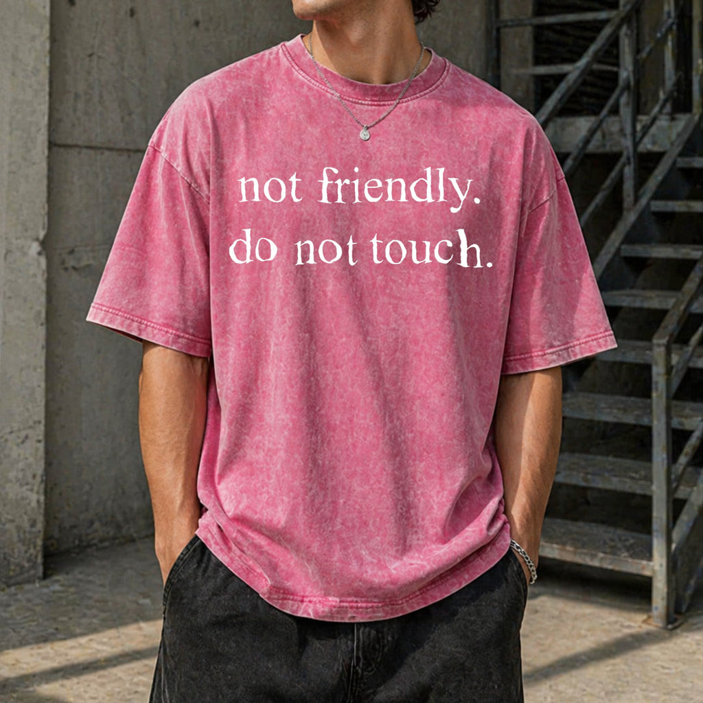 Not Friendly Do Touch Vintage Washed T-Shirt product image 7