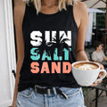 Sun Salt Sand - Vibrant Orange Women's Tank Top