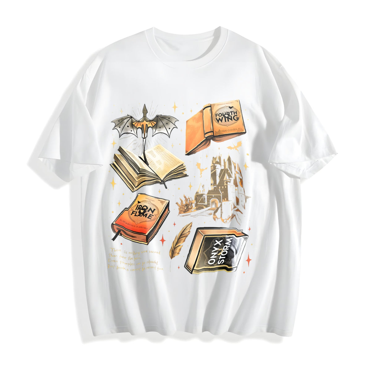 Fourth Wing Series For Fans Cotton T-Shirt product image 2