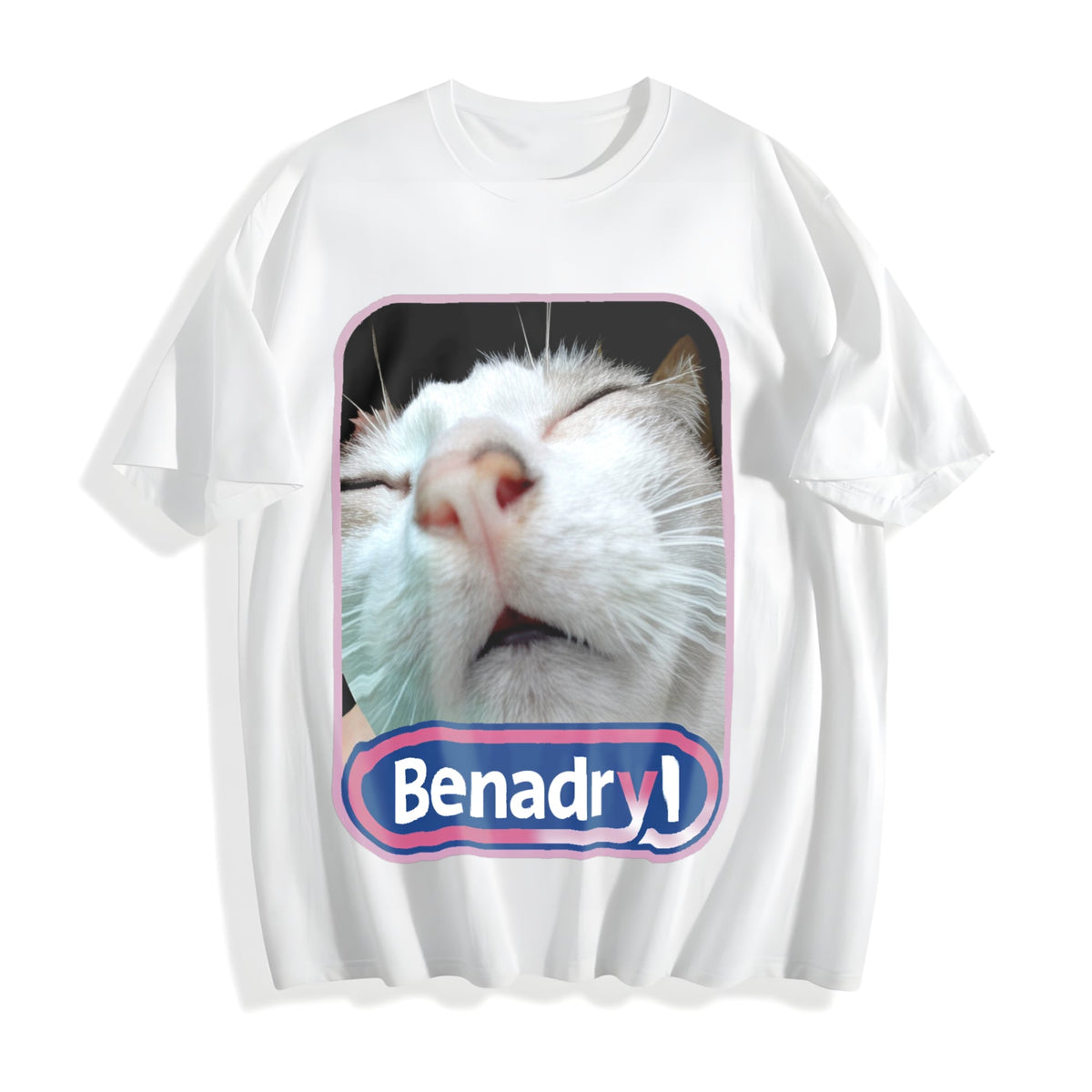 Benadryl Cat Funny Cotton T-Shirt product image 2