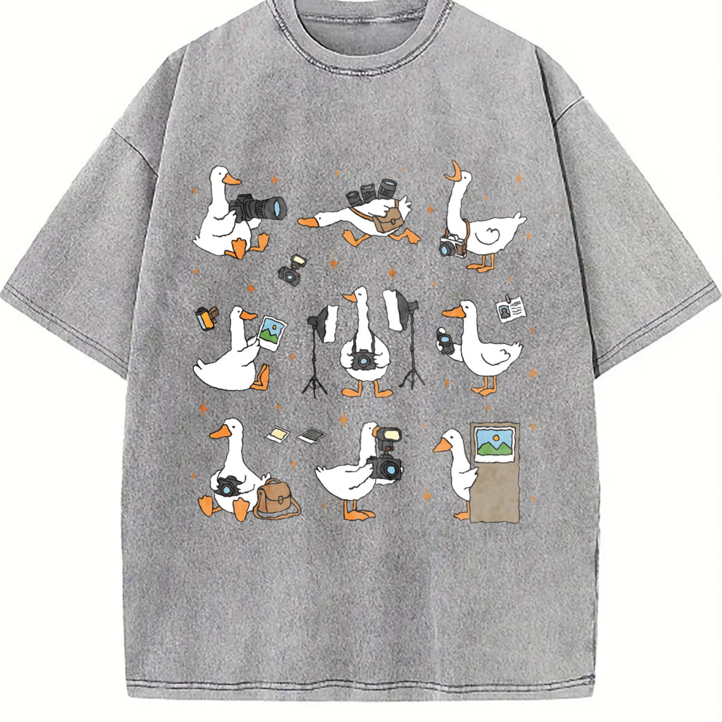 Silly Goose Photographer Vintage Washed T-Shirt product image 4