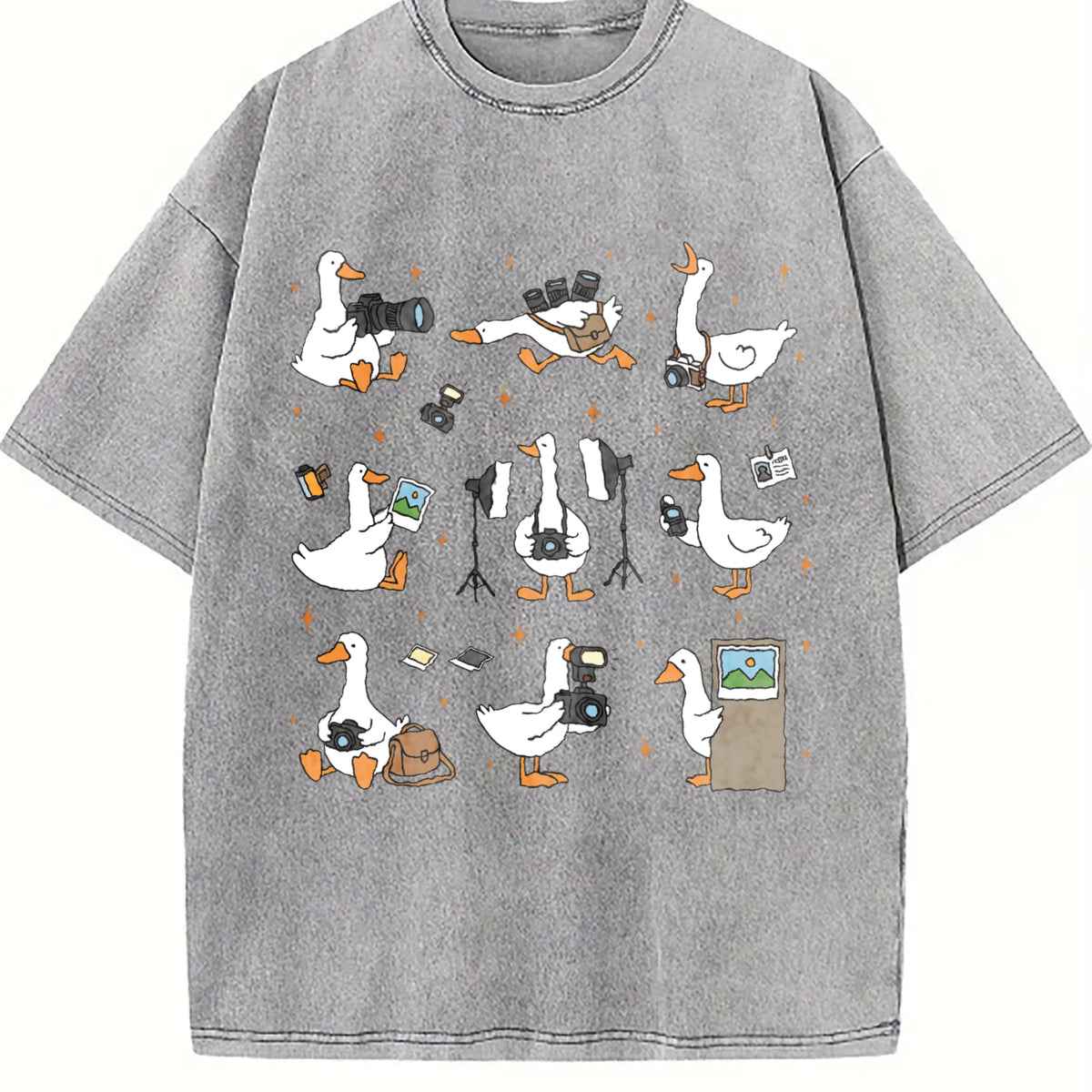 Silly Goose Photographer Vintage Washed T-Shirt product image 4