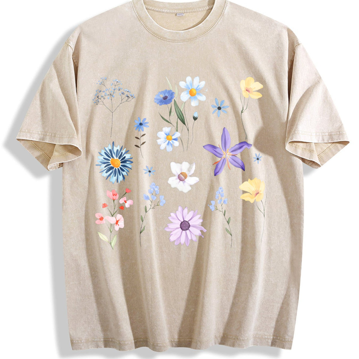 Blooms And Wild Flowers 90s Vintage Washed T-Shirt product image 1
