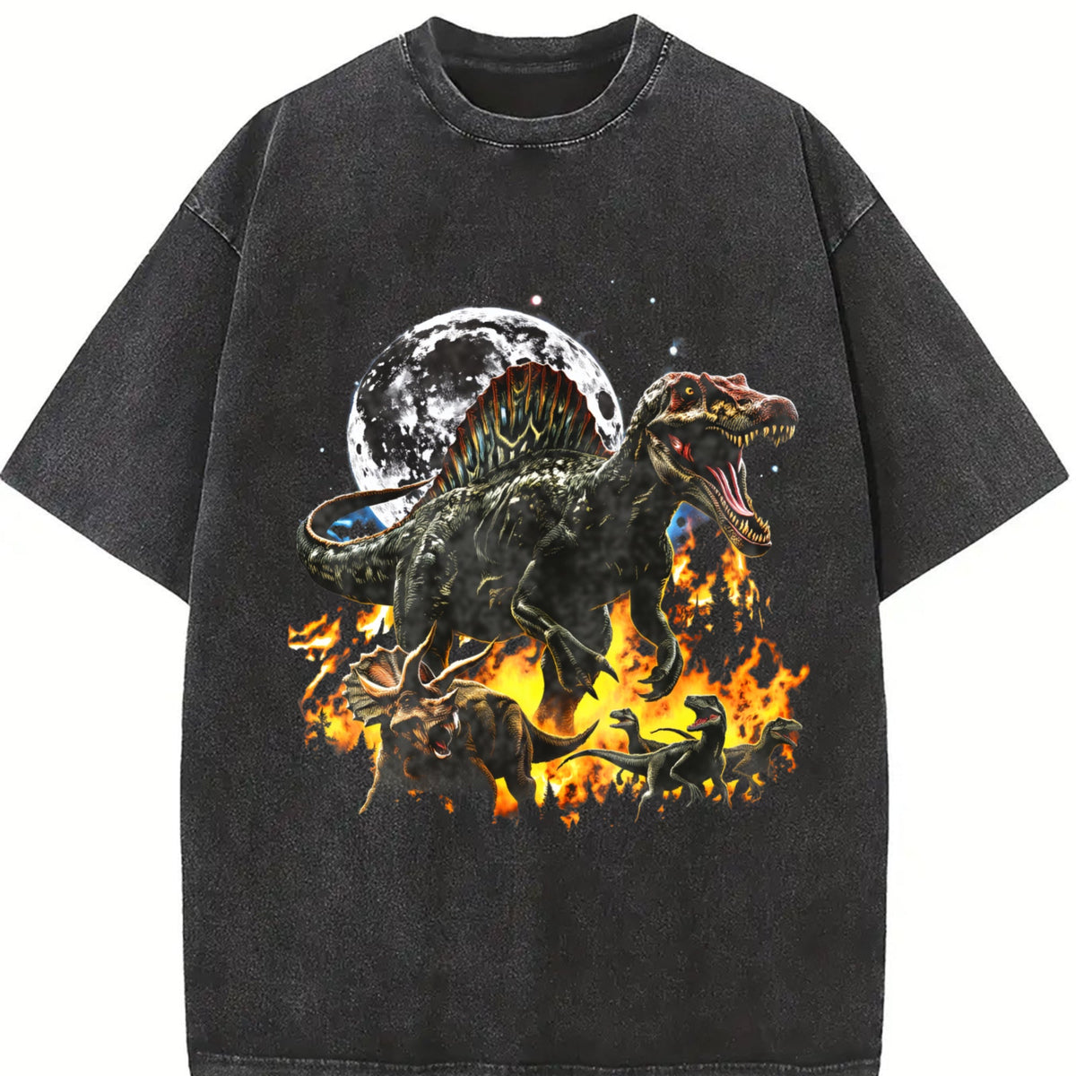 Dinosaur 90s Vintage Washed T-Shirt product image 2