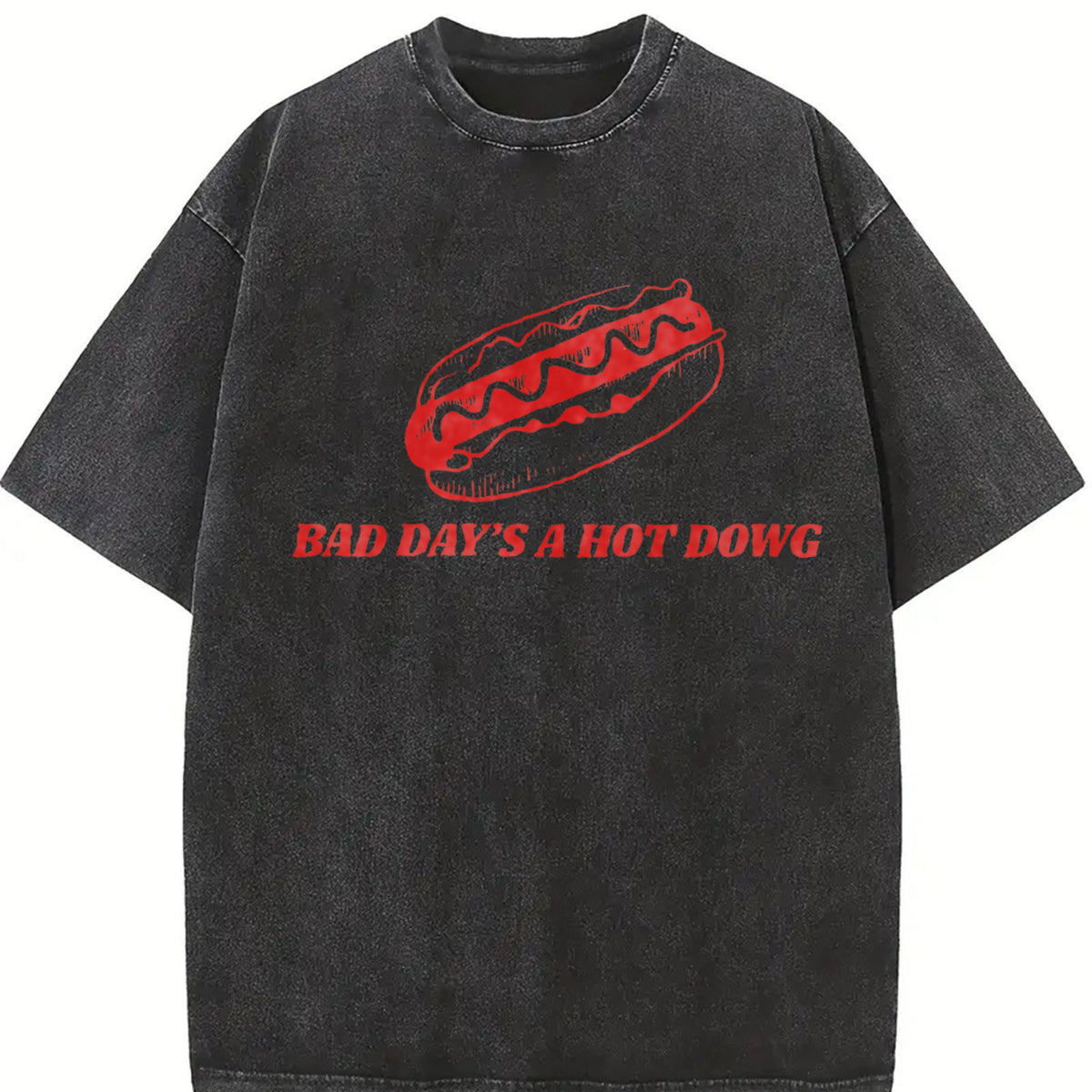 Bad Day To Be A Hot Dog Ironic Funny Meme Boxy Dtg Vintage product image 2