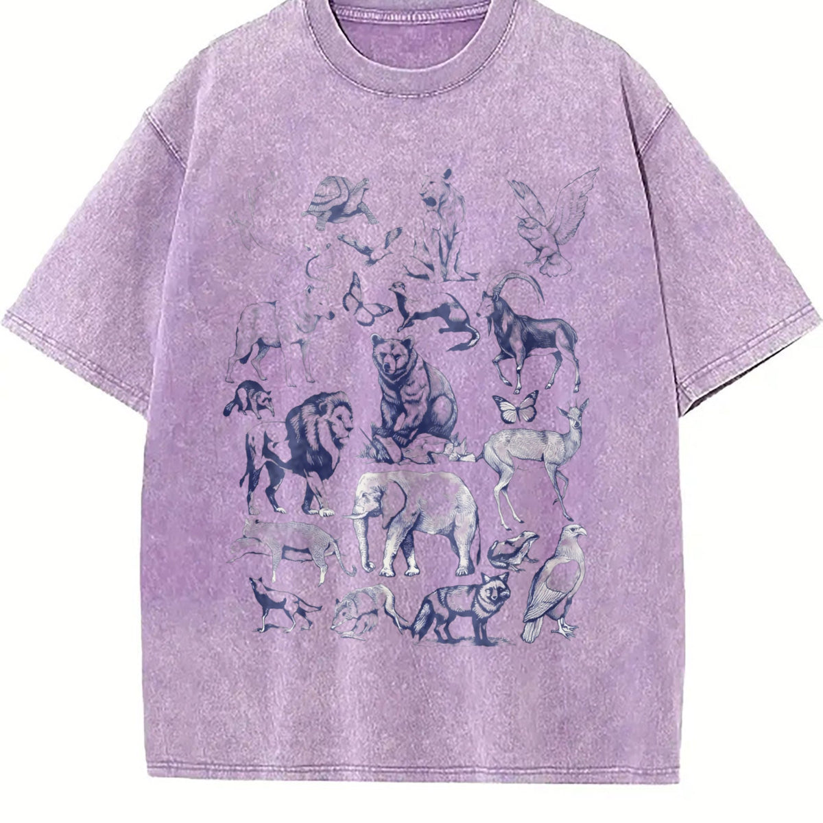 Wild Animals Vintage Washed T-Shirt product image 6