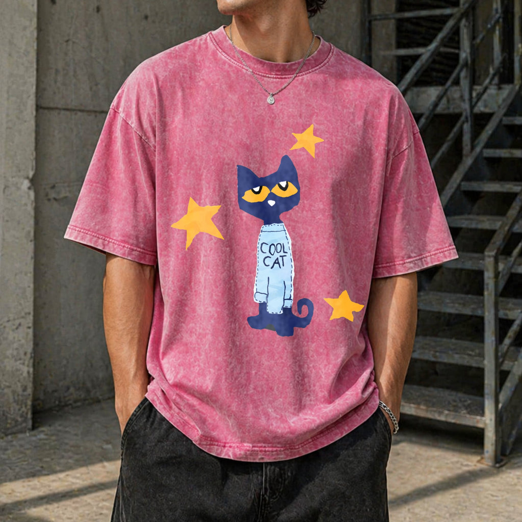 Statement : Black With Text Vintage Washed T-Shirt product image 7