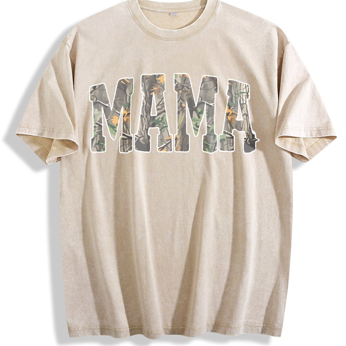 Hunting Mama Camo Western Vintage Washed T-Shirt product image 1