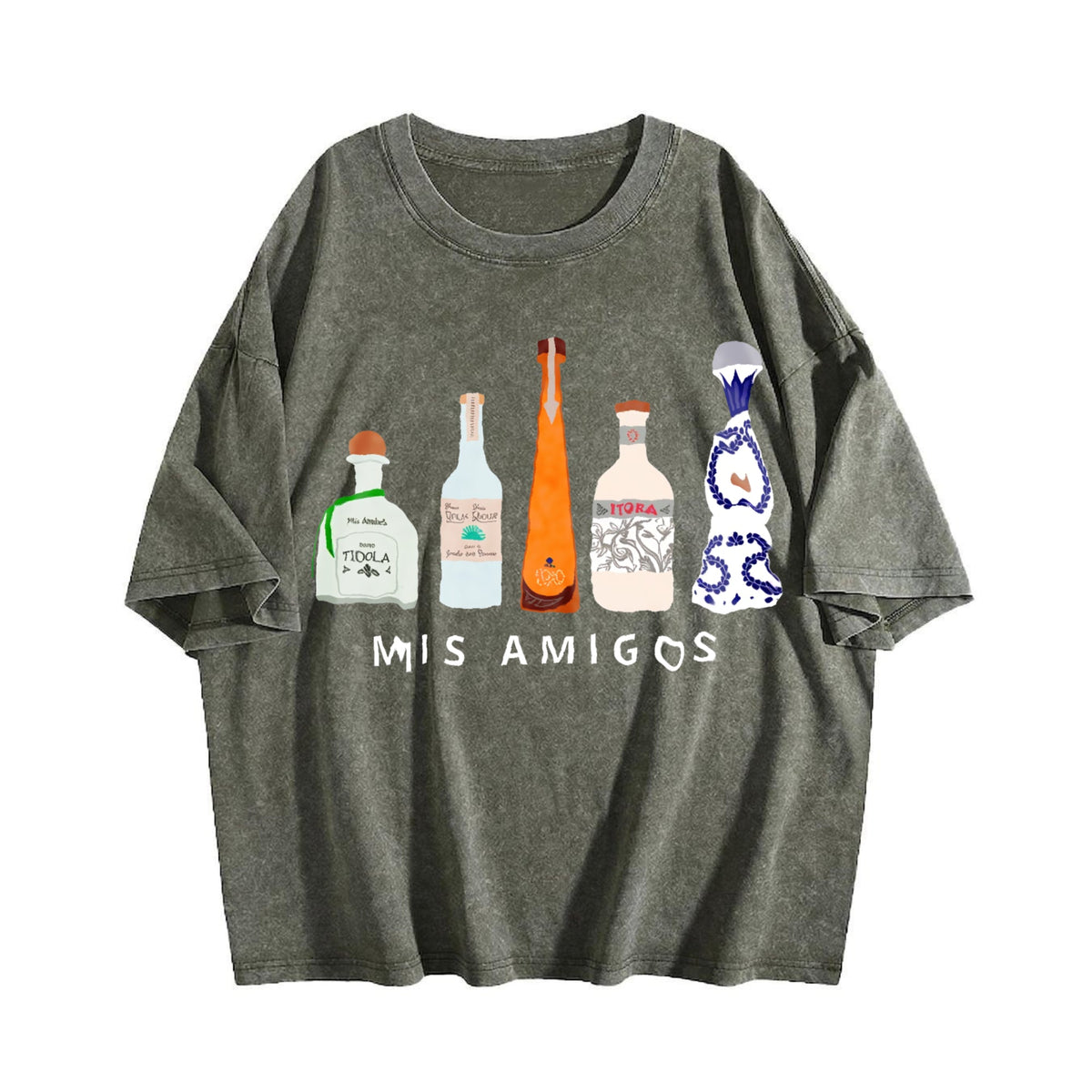 Mis Amigos Tequila Vintage Washed T-Shirt product image 4