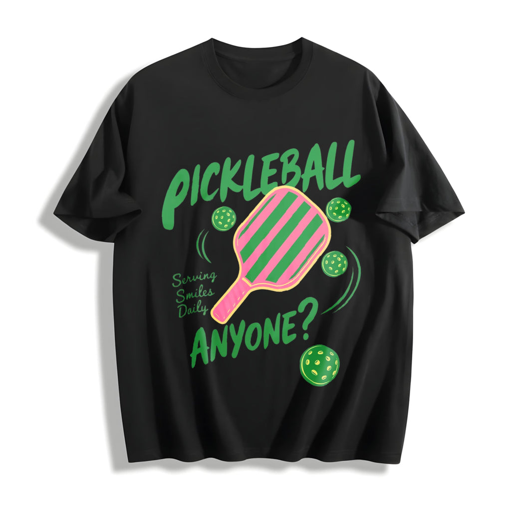 Pickleball Playing Paddleball Sport Cotton T-Shirt product image 1