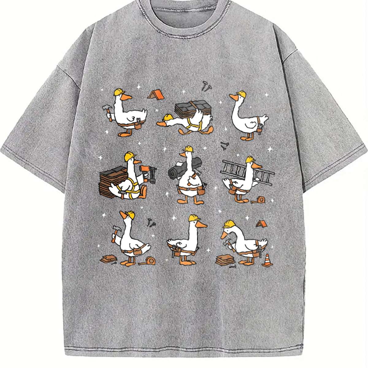 Silly Goose Roofer Vintage Washed T-Shirt product image 4