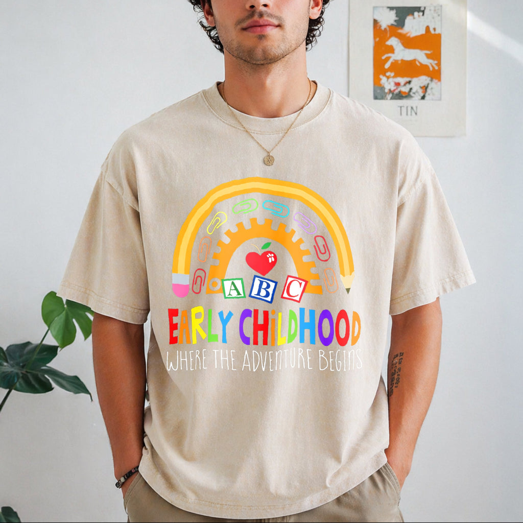 Early Childhood Teachers Vintage Washed T-Shirt product image 1