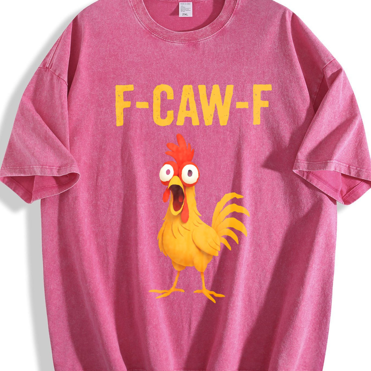 F-caw-f Chicken Funny Vintage Washed T-Shirt product image 5