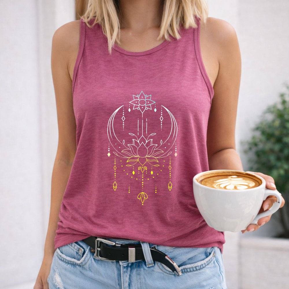 Cartoon For Lotus & Dreamcatcher Women's Tank Top