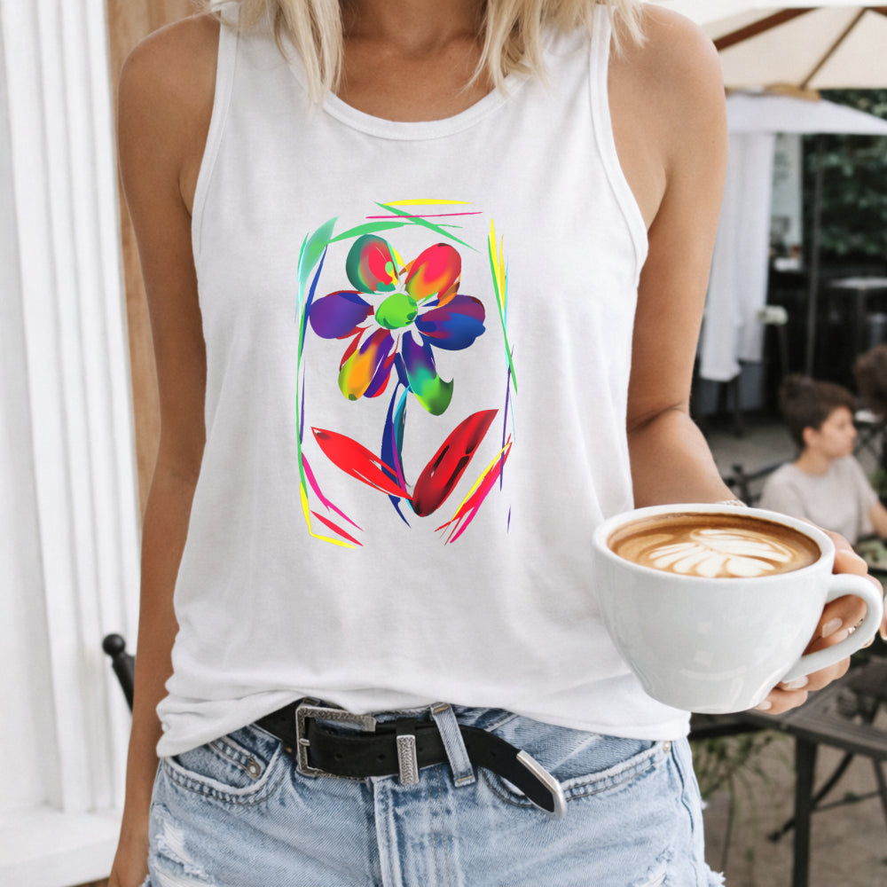 Vibrant Floral Women's Tank Top