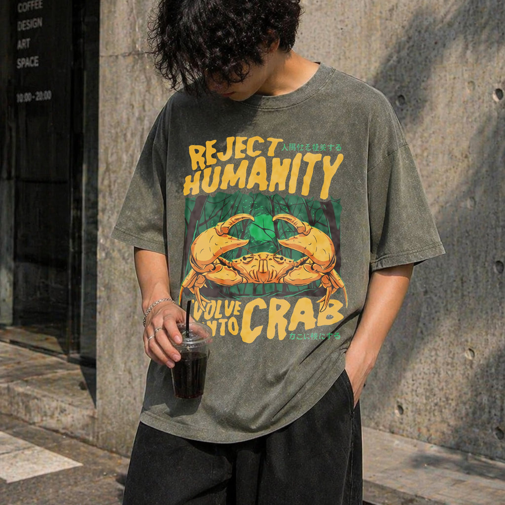 Reject Humanity Crab Vintage Washed T-Shirt product image 4