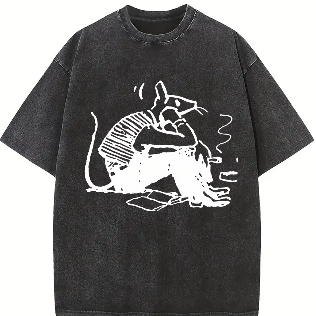 Mouse Thinking Vintage Washed T-Shirt product image 2