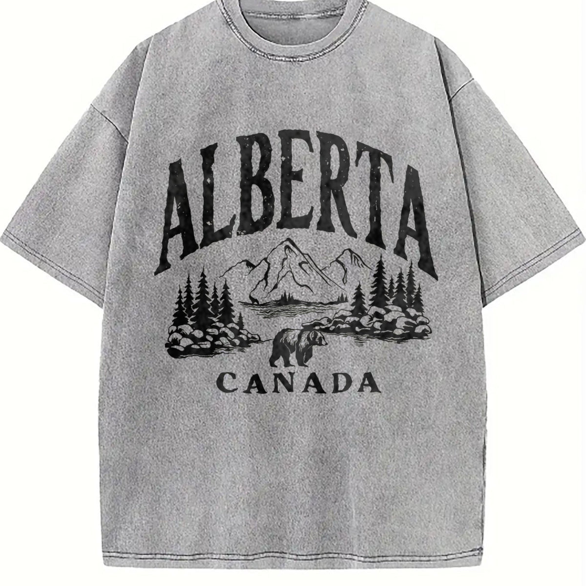 Canadian Canada Grizzly Bear Snow Mountain Summer Vintage product image 5