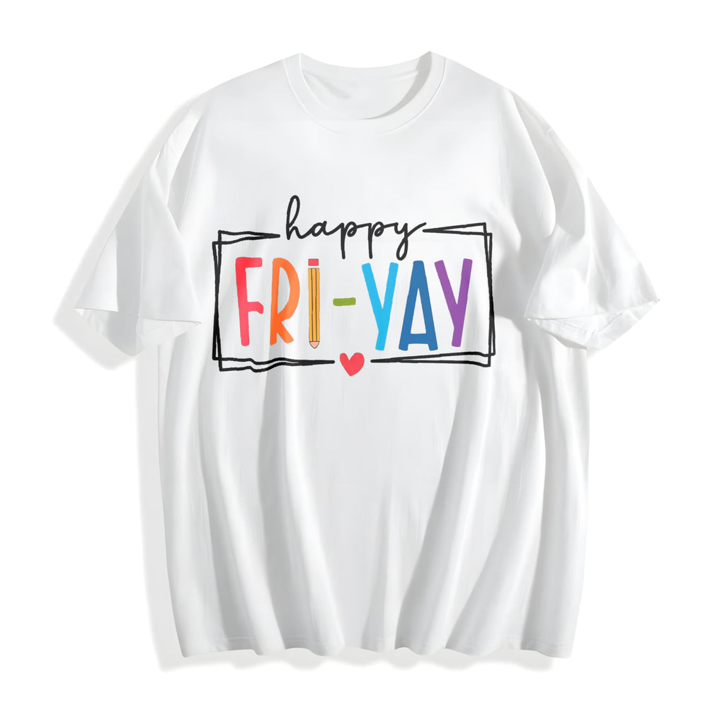 Ladies' Summer A With 'friyay' Cotton T-Shirt product image 2