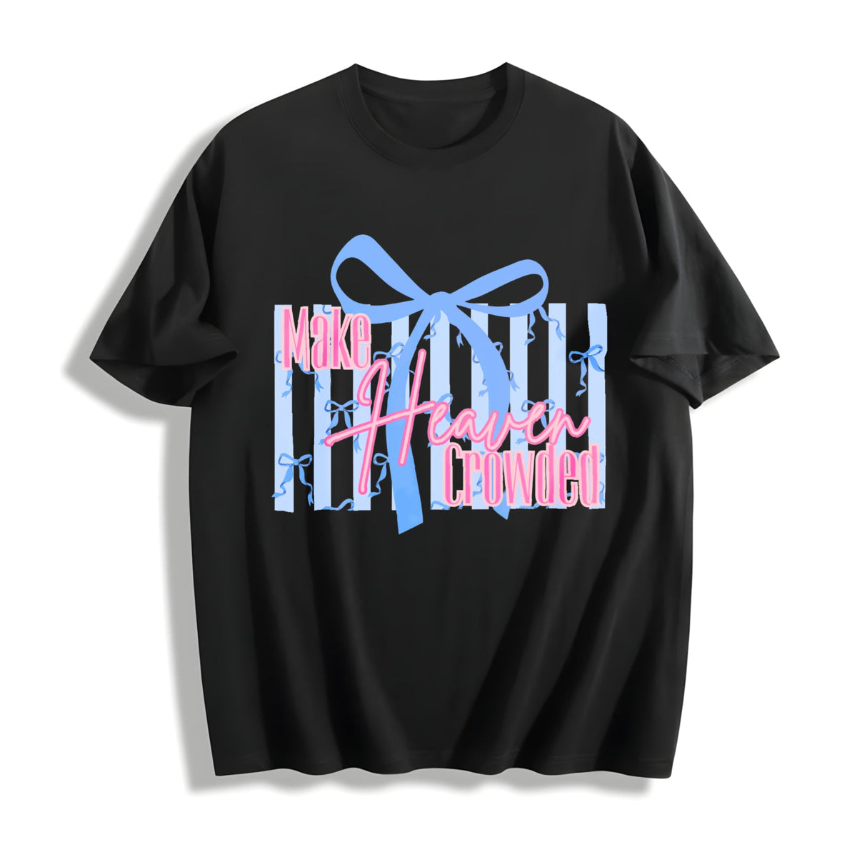 Make Heaven Crowded Bow Cotton T-Shirt product image 1