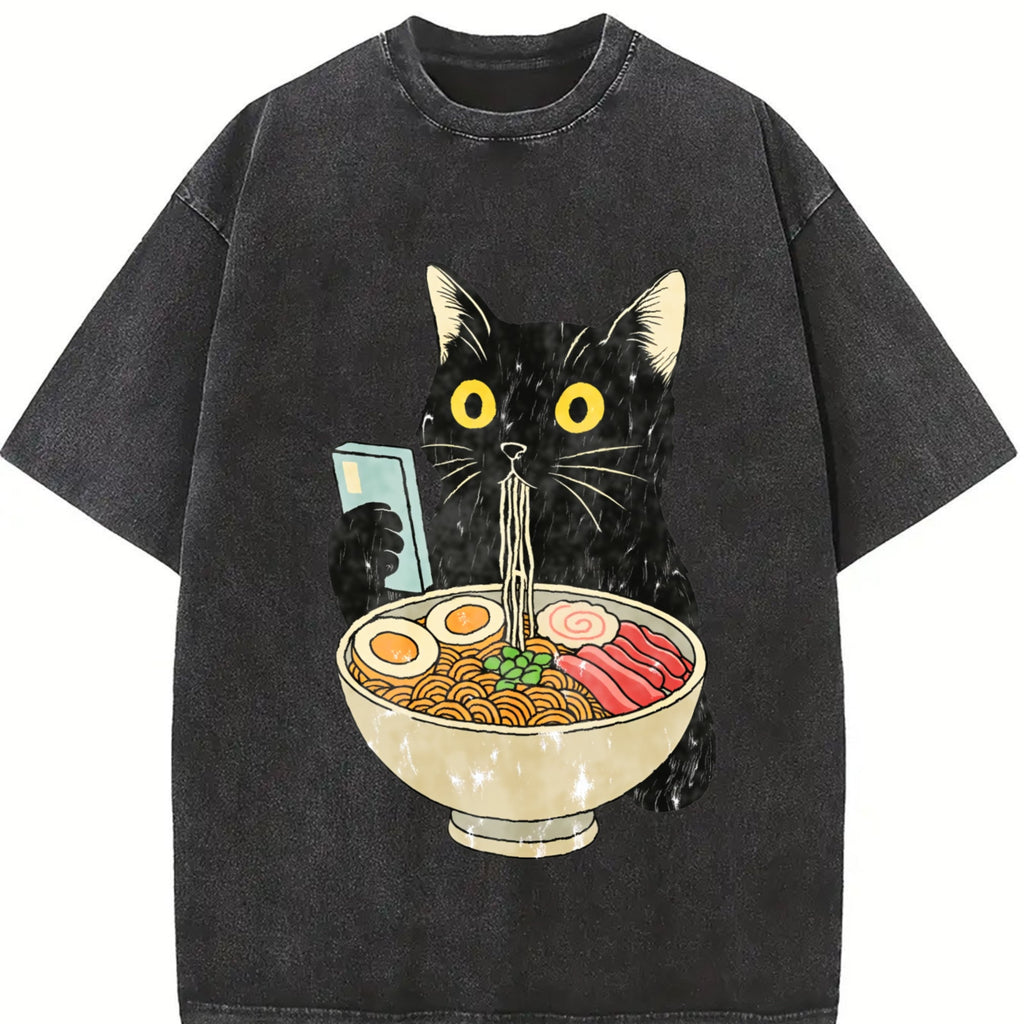 Cat Rahmen Vintage Washed T-Shirt product image 2