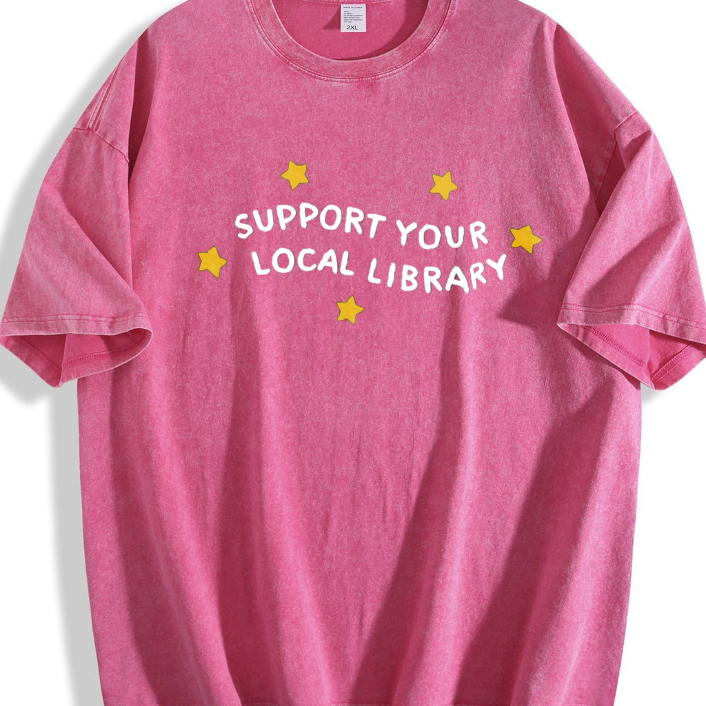 Support Your Local Library Vintage Washed T-Shirt product image 5