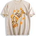 Pure With Tiger Short Sleeved And Slightly Elastic Vintage product image 1