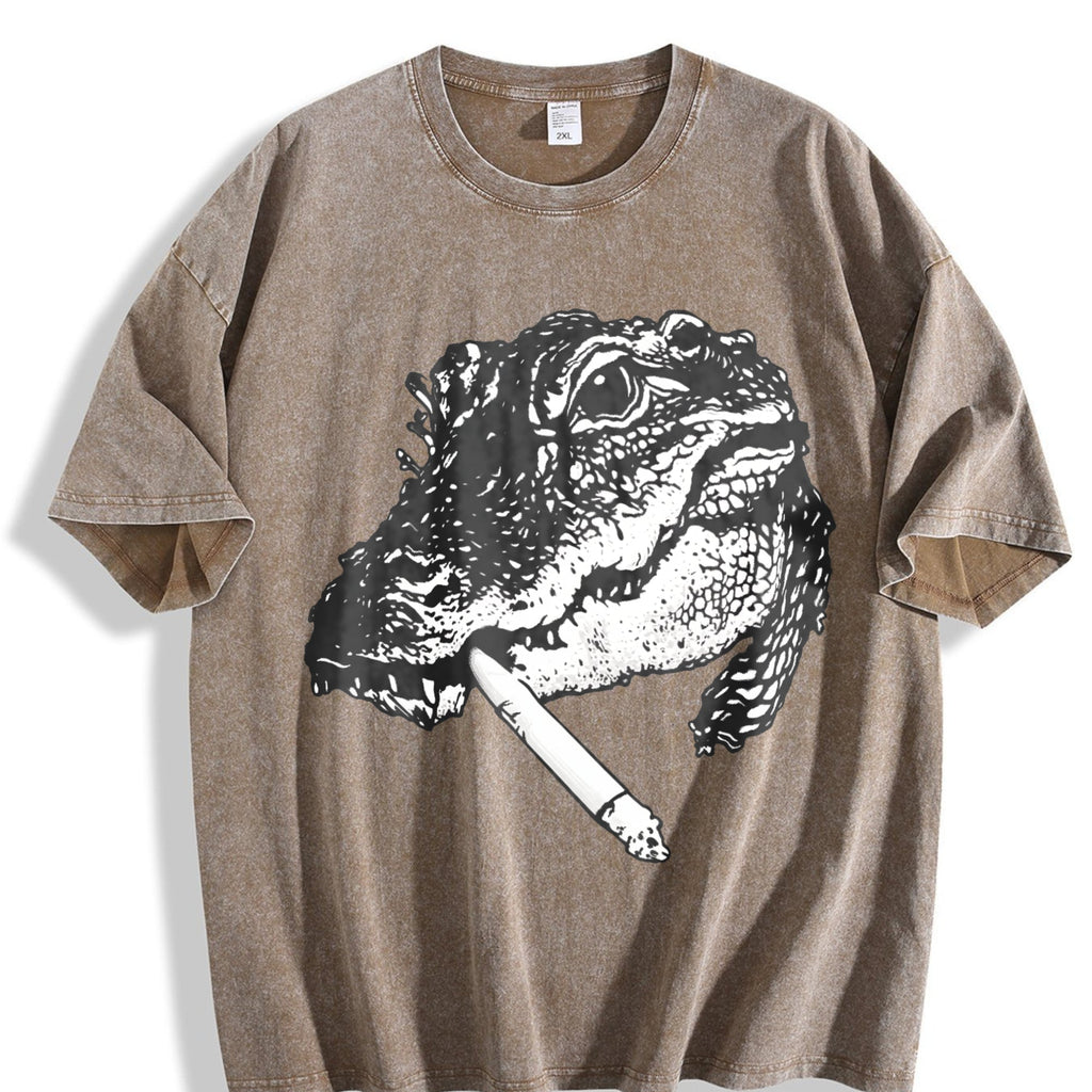 Alligator Smoke 90s Vintage Washed T-Shirt product image 3