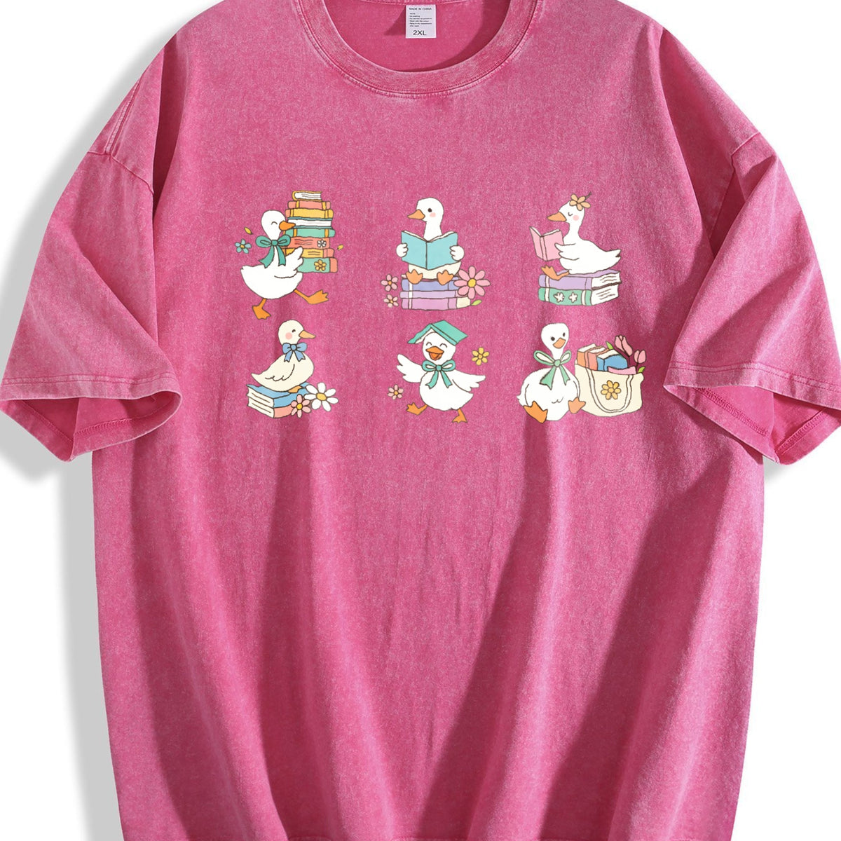 Silly Goose Reading Vintage Washed T-Shirt product image 5