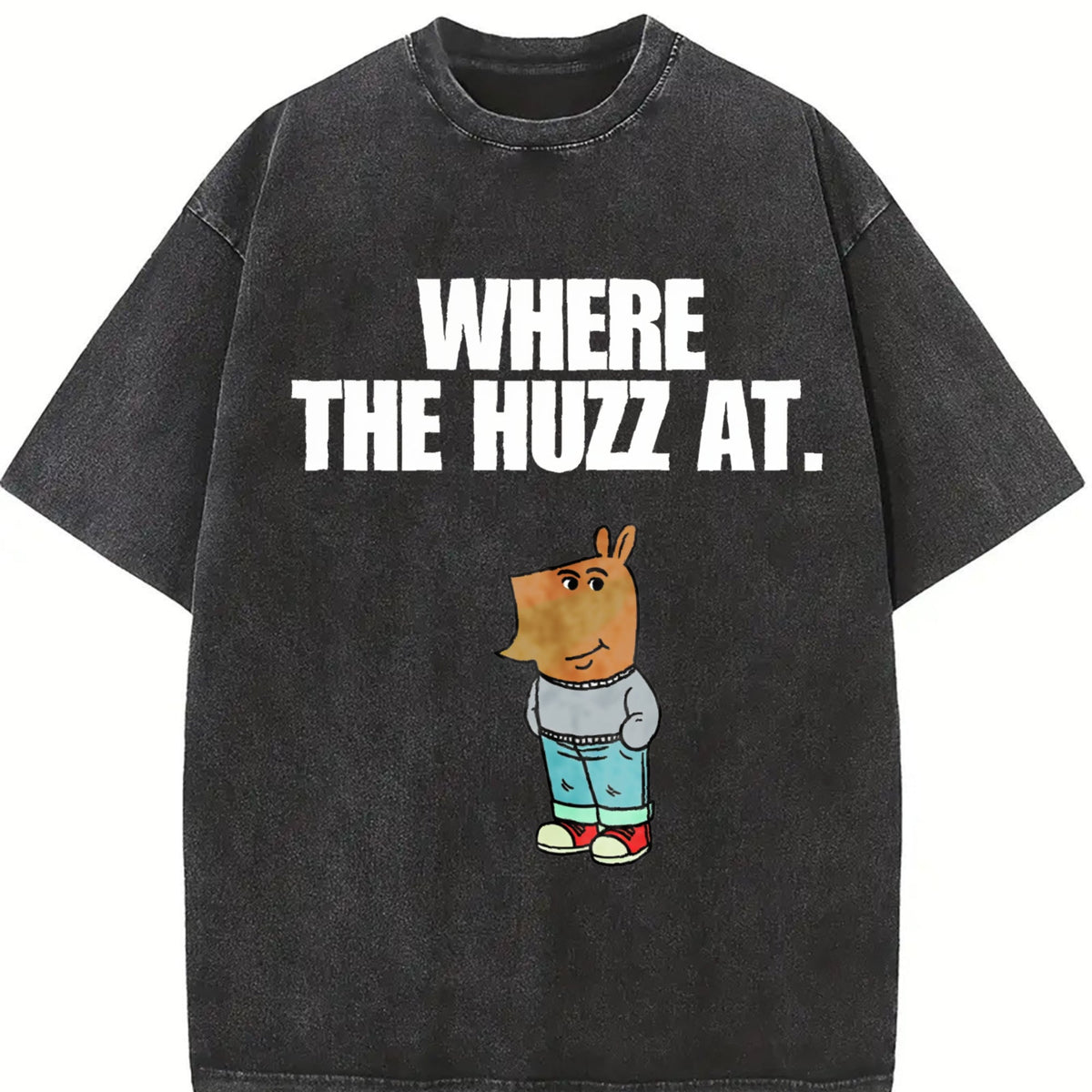Chill Guy - Where The Huzz At - Vintage Washed T-Shirt product image 2